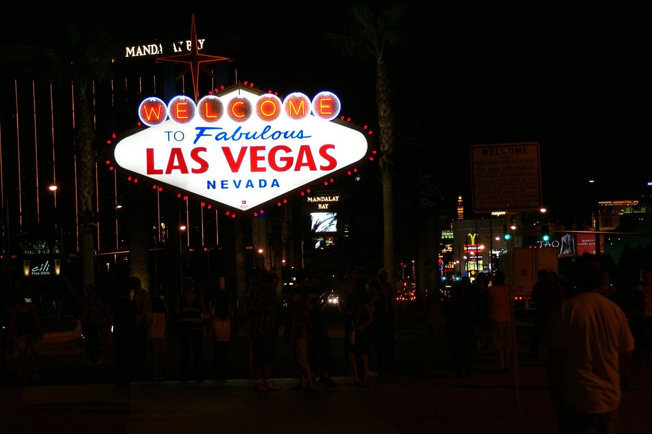 neon casino bokeh