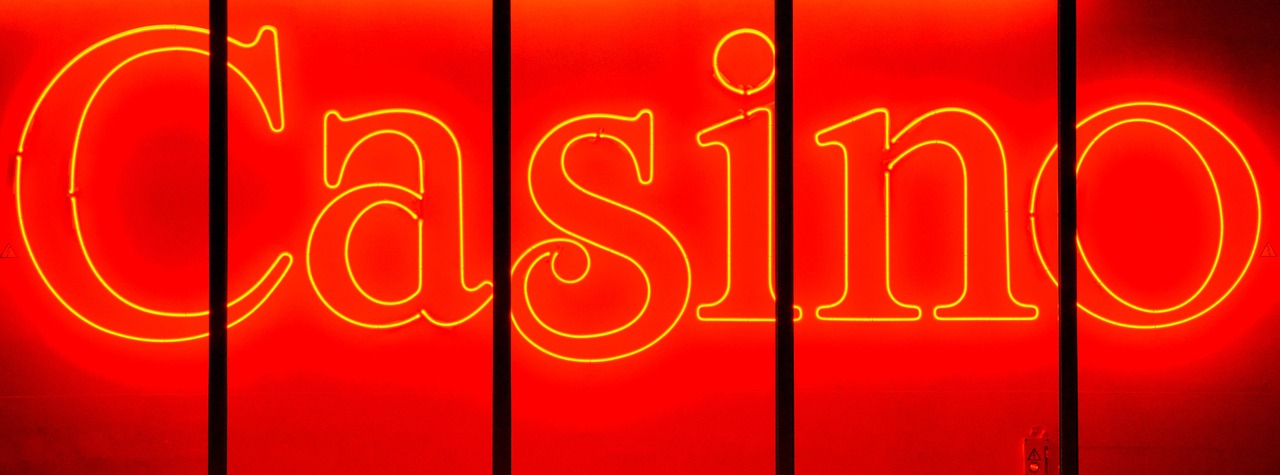 neon casino bokeh